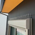 屋根、シャッターボックス、ハト停留防止