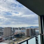 マンション防鳥ネット設置