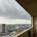 入居前への対策|マンションベランダに防鳥ネット設置
